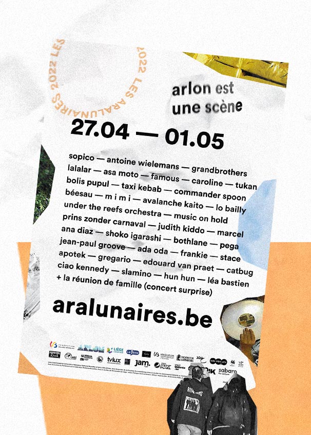 Flyers de présentation d'artiste Aralunaires