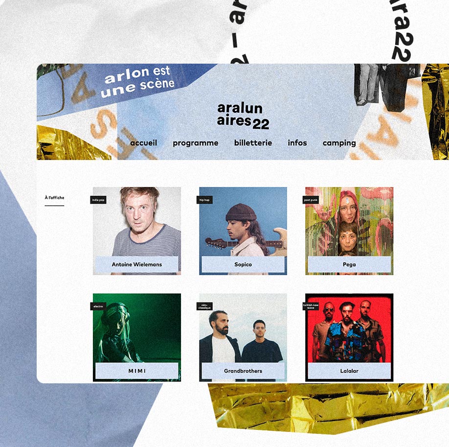 Web design Aralunaires