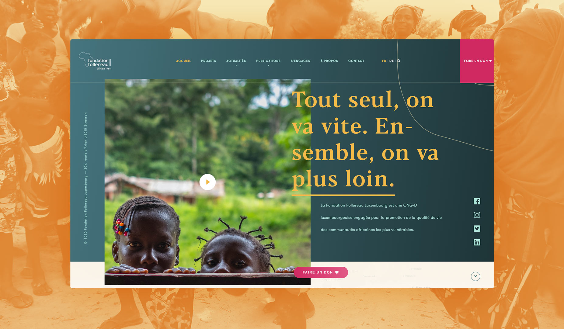 Fondation Follereau accueil site web