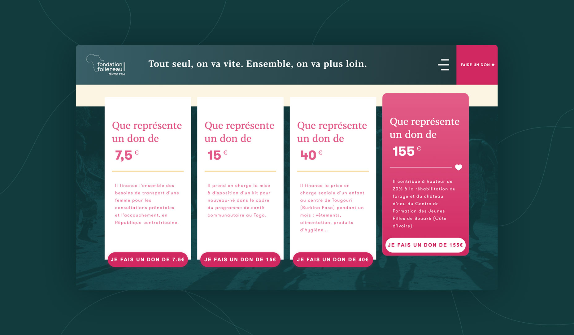 Fondation Follereau page site web