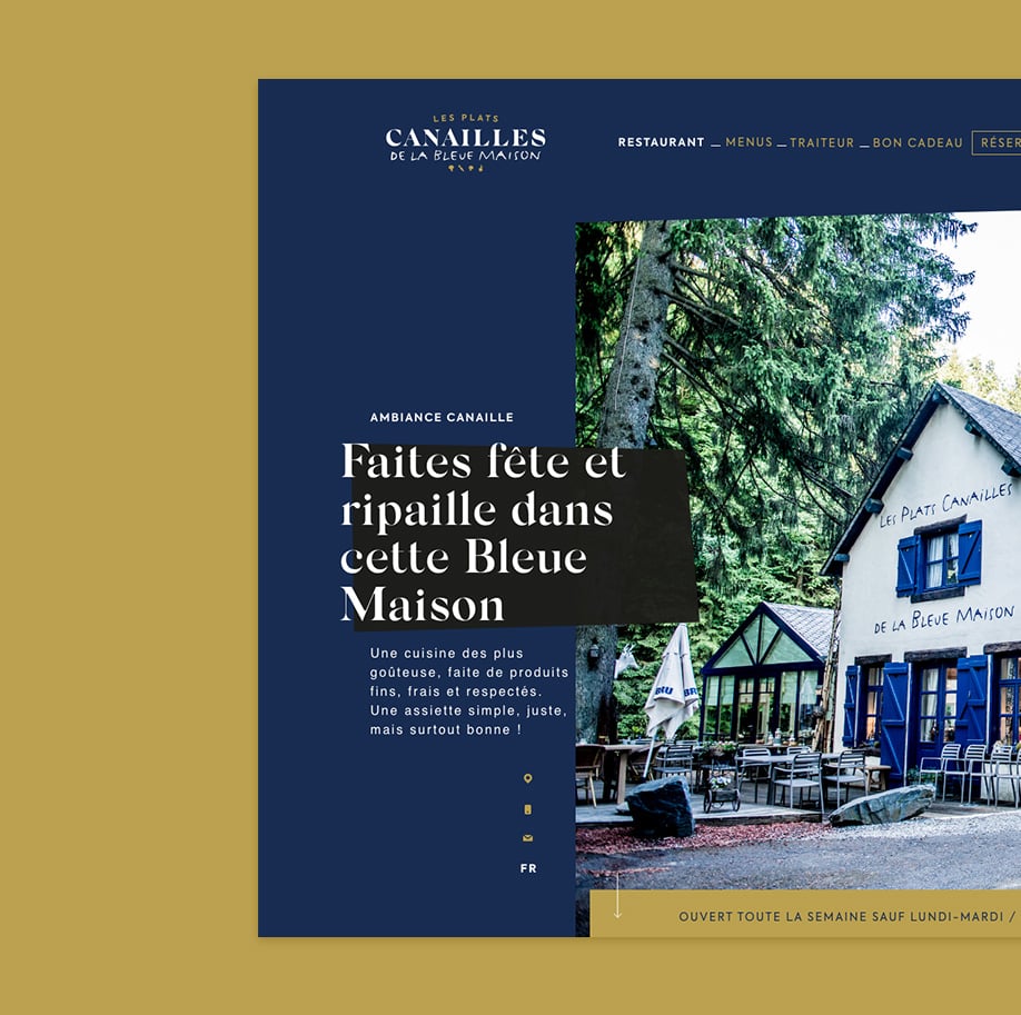 Introduction des plats canailles sur le site Les Forges