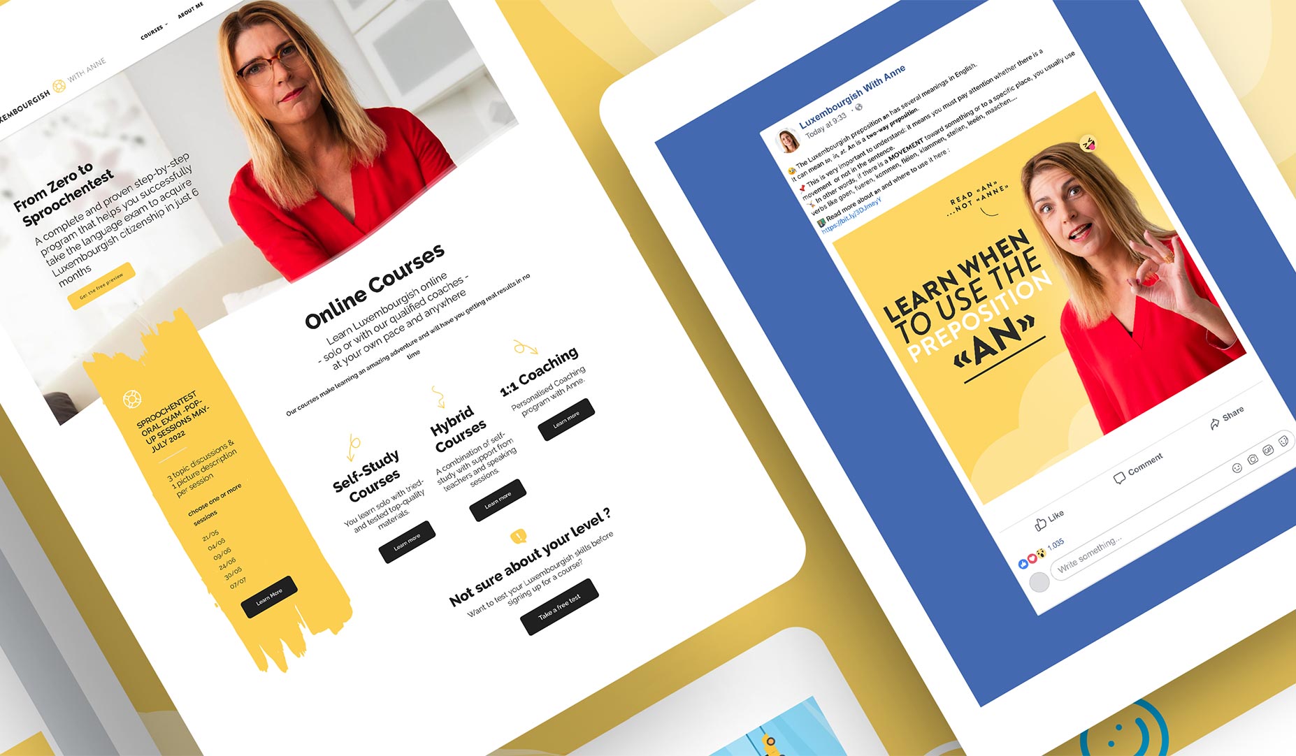 Site + Publication Luxembourgisch With Anne