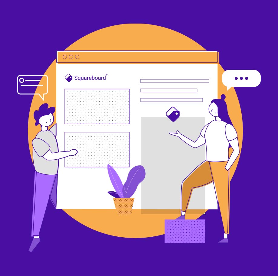 Illustration pour Squareboard